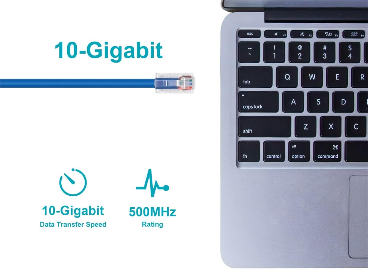Monoprice Cat6A Non-Booted Shielded Patch Cable (RJ45, 26AWG, 10G)