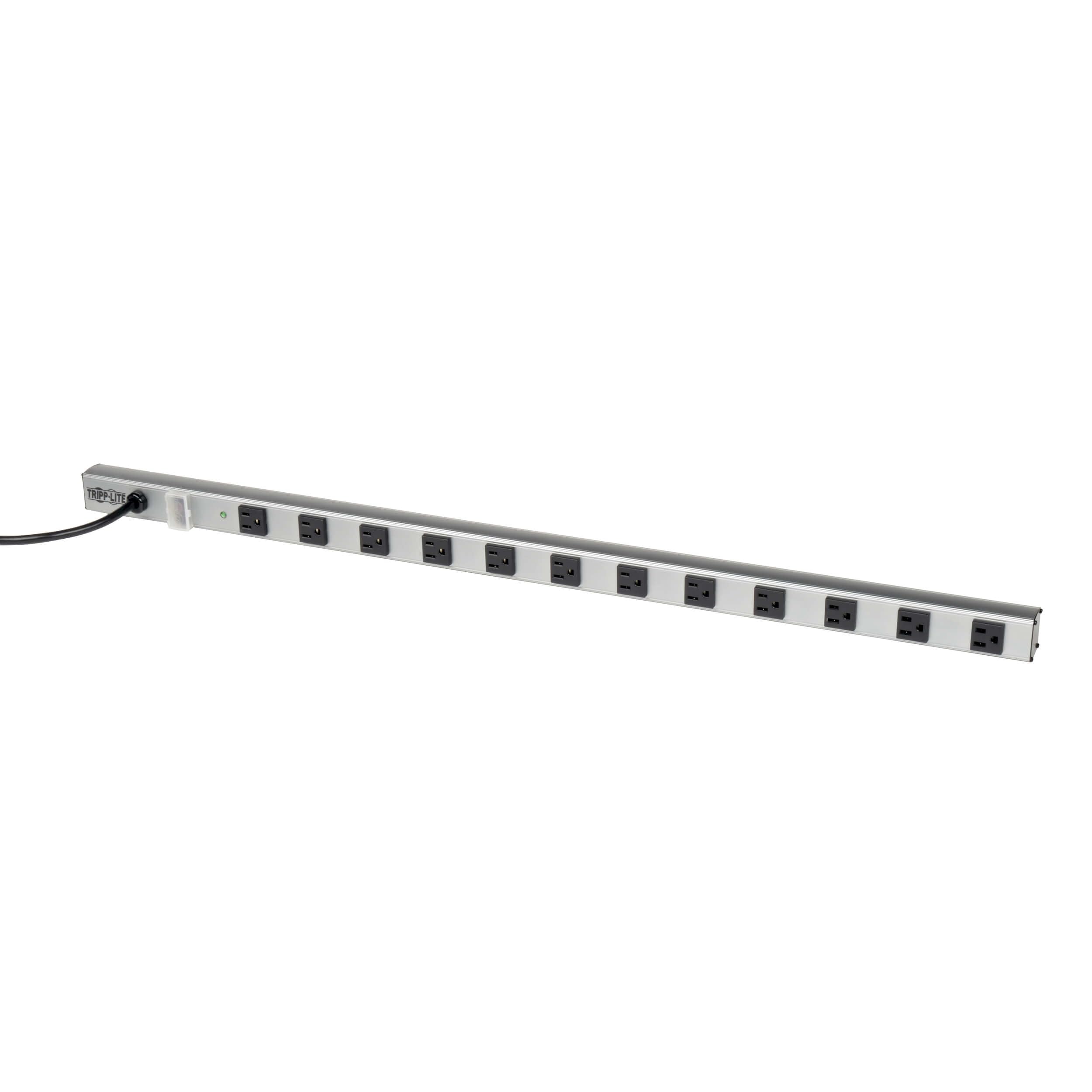 TRIPP LITE Power Strip Surge Protector, Metal Housing, 15 ft Cord