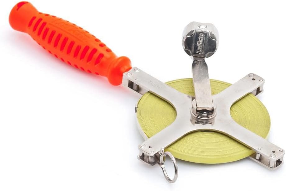 Crescent Lufkin 1/4" x 100' Derrick Chrome Clad® Tape Measure - C2276DN