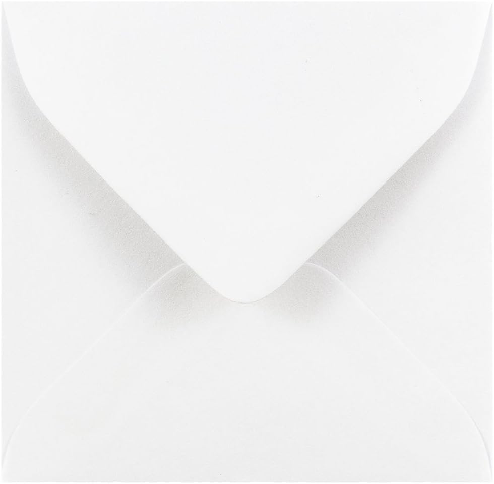 JAM Paper® 3.125" x 3.125" Square Invitation Envelopes - White - 25/Pack