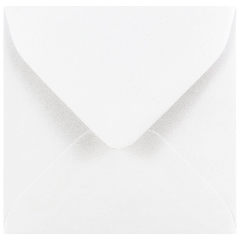 JAM Paper® 3.125" x 3.125" Square Invitation Envelopes - White - 25/Pack