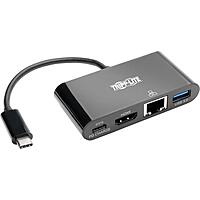 Tripp Lite USB-C to HDMI Multiport Adapter Docking Station with USB-A Hub and USB-C PD Charging