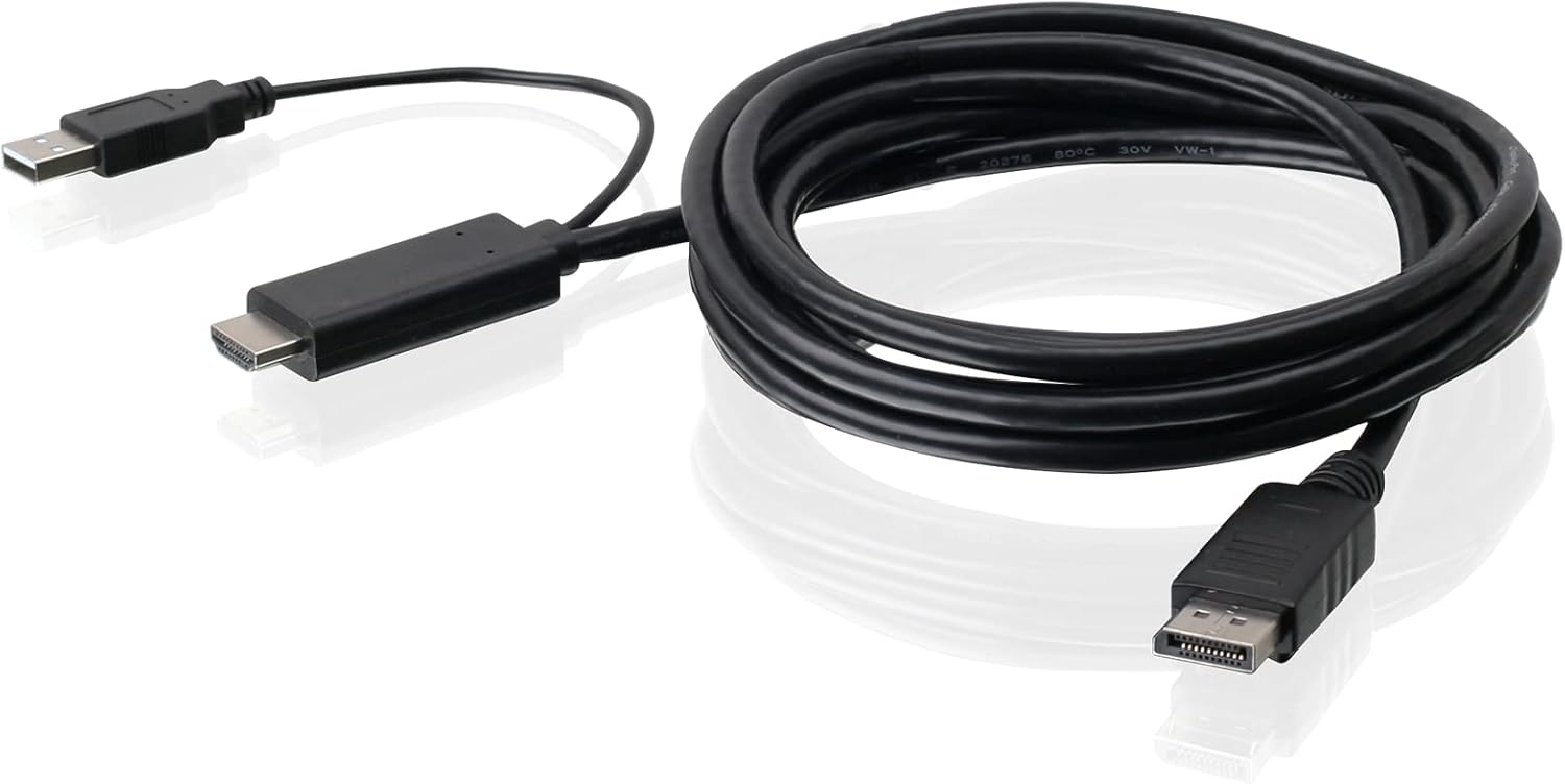 IOGEAR 6 Ft. Active 4K60Hz HDMI to DisplayPort Cable