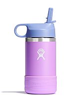 HYDRO FLASK Kids Water Bottle - 12 oz Stainless Steel Insulated with Straw Cap