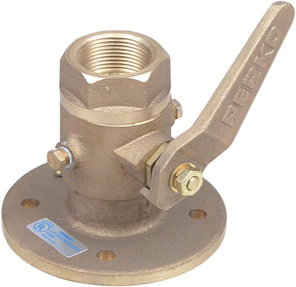 Perko 1-1/4" Seacock Ball Valve Bronze Made in The USA