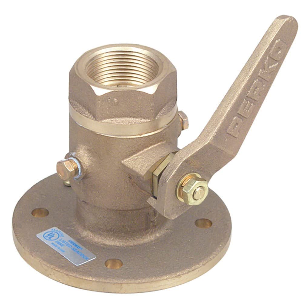 Perko 1-1/4" Seacock Ball Valve Bronze Made in The USA