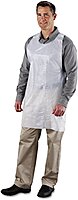 Royal Polyethylene Aprons, 24in x 42in, White, Carton Of 1,000 Aprons