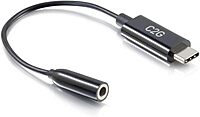 C2G USB C to 3.5mm Audio Adapter - USB C to AUX Cable - USB C to Headphone Jack - 0.39in Mini-phone/USB Audio Cable - 54426