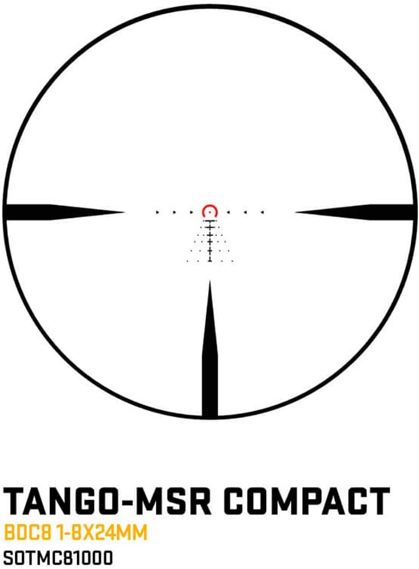 Sig Sauer Tango-MSR Compact LPVO 1-8x24 30mm Maintube Second Focal Plane/F2/SPF Waterproof Shockproof Hunting Scope