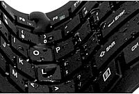 Adesso SlimTouch 232 Antimicrobial Waterproof Flexible Keyboard for Windows 8/7/Vista/XP/2000 (AKB-232UB), black