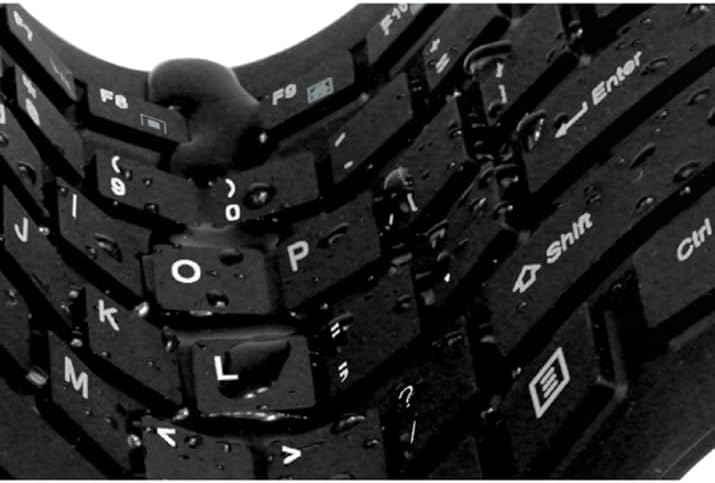 Adesso SlimTouch 232 Antimicrobial Waterproof Flexible Keyboard for Windows 8/7/Vista/XP/2000 (AKB-232UB), black