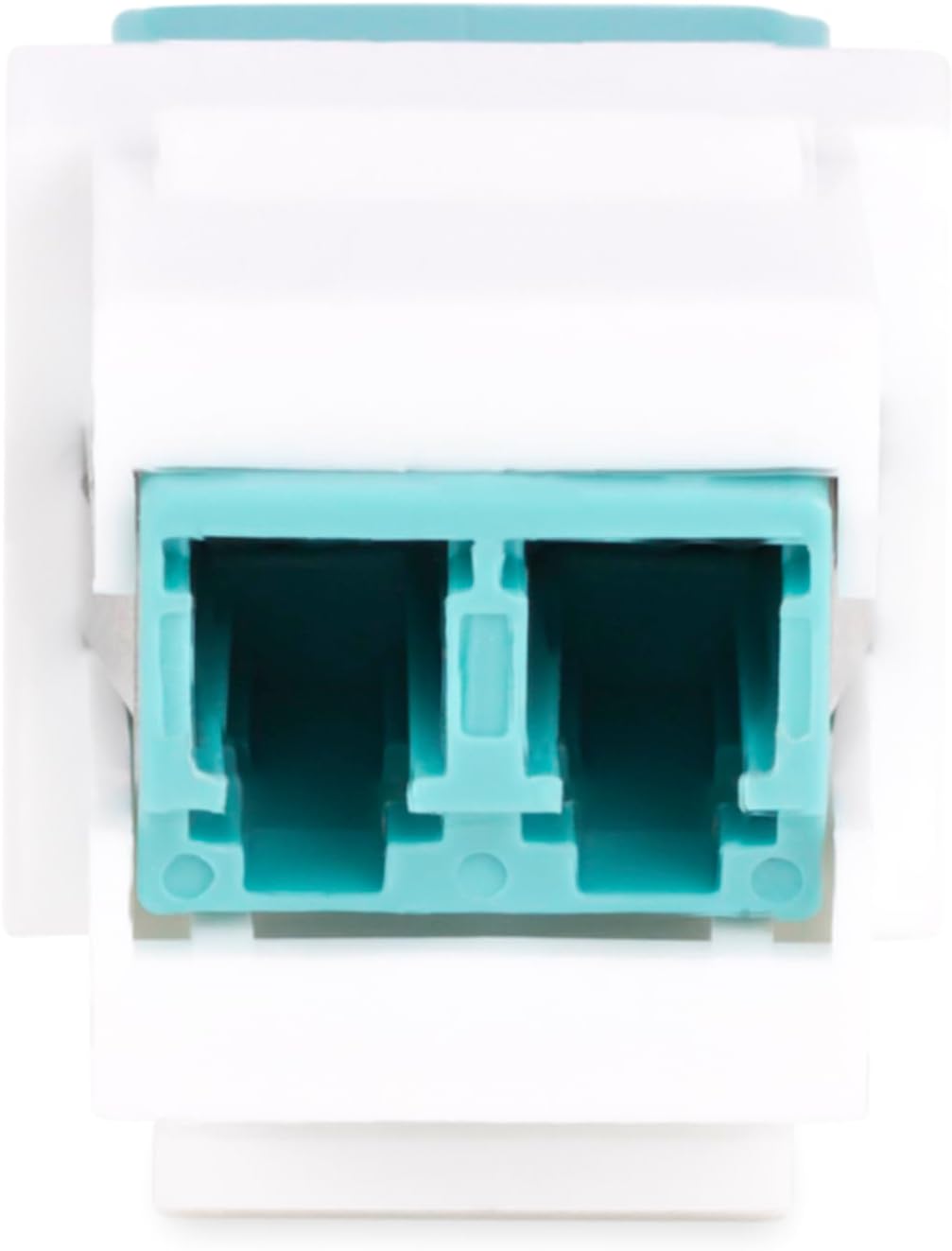 StarTech.com LC to LC Coupler, LC Fiber Coupler, LC/UPC Duplex Keystone Jack, Fiber Optic Keystone Coupler for Patch Panel