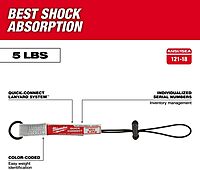 MILWAUKEE 48-22-8822 3-Piece Quick-Connect Lanyard System, 5 LB
