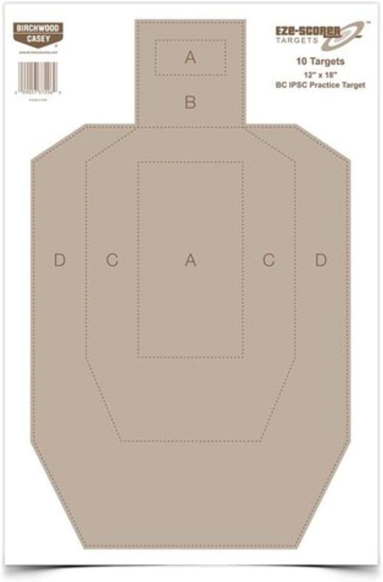 Birchwood Casey Eze-Scorer IPSC Practice Paper Targets