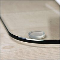 Desktex Glaciermat Anti-Skid Tempered Glass Desk Pad, 19-inch x 24-inch, Clear (FCDE1924G)