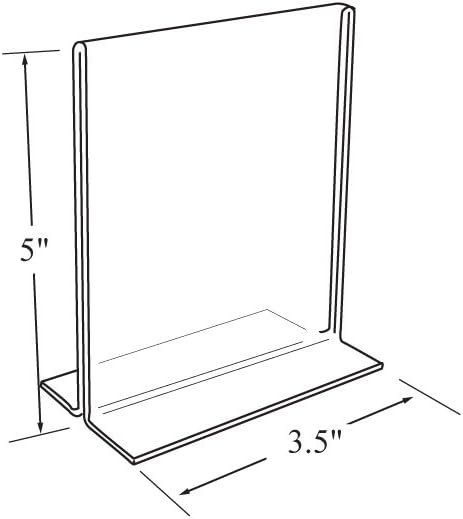 Azar Displays Double-Foot 2-Sided Acrylic Sign Holders