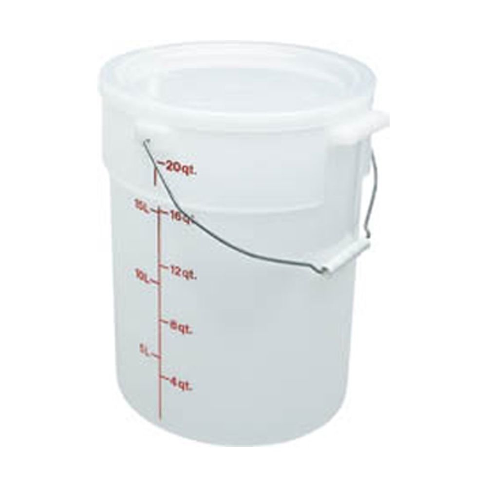 Cambro PWB22148 Pail With Bail 22 Quart White Case of 1