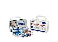 First Aid Only 96 Piece Bulk Contractors Kit Plastic Case with Gasket, 1.05 Pound