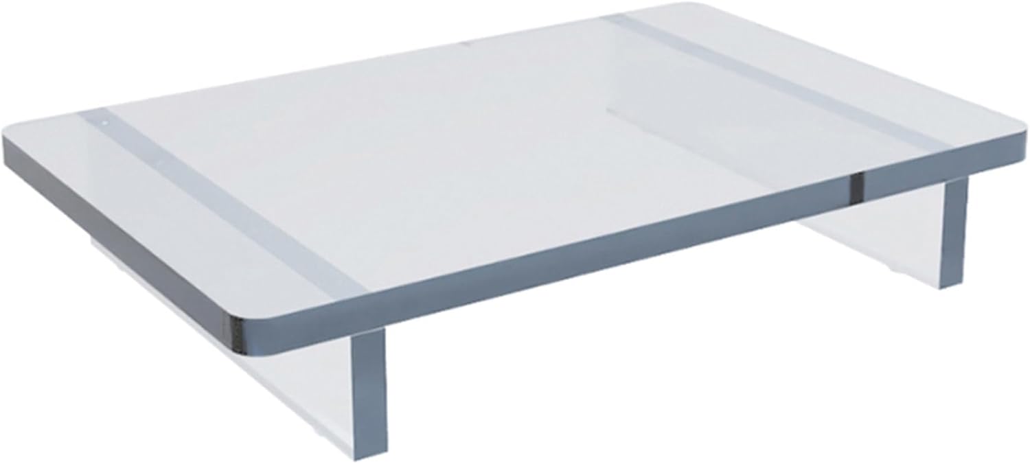 Azar Displays Deluxe Acrylic Monitor Riser Display, Clear