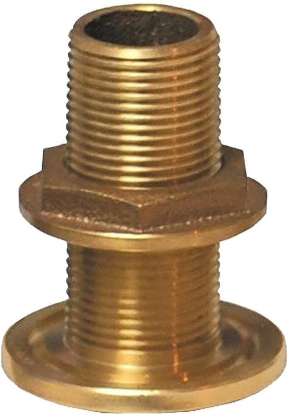 GROCO 1" NPS NPT Combo Bronze Thru-Hull Fitting w/Nut