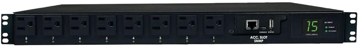 Tripp Lite 1.4kW Single-Phase ATS / Switched PDU with LX Platform Interface, 120V outlets (8 5-15R)
