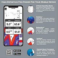 FISHPOD 10BX Boat Mount Bluetooth Fish Finder with AI Technology