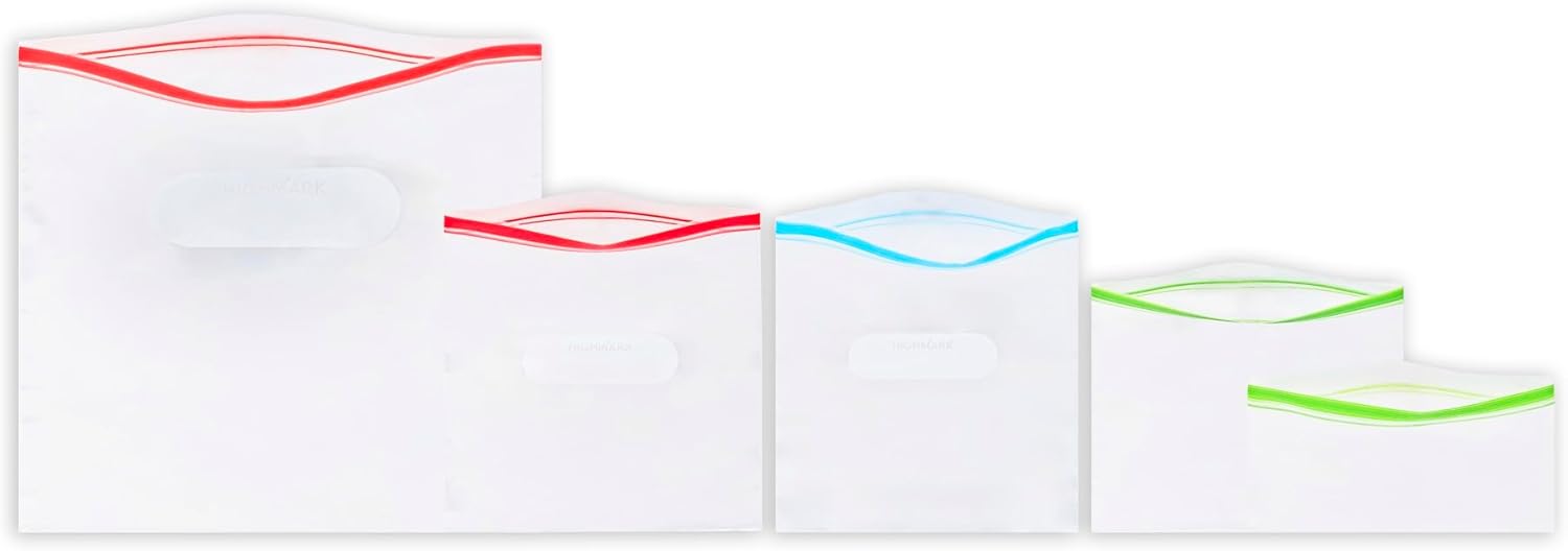 Highmark® Plastic Storage Bags, Variety Pack, Clear, Pack Of 355 Bags