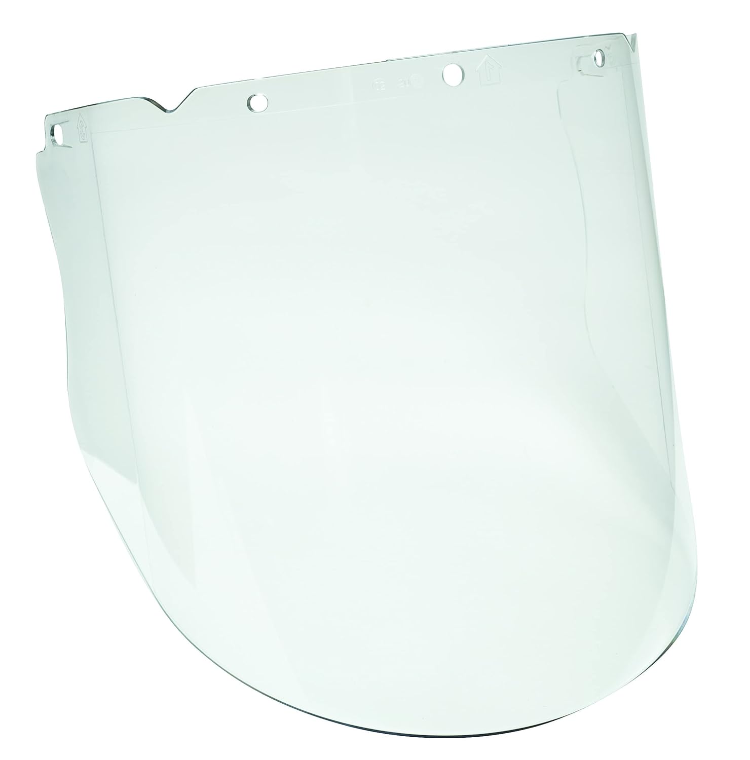 MSA 10115853 V-Gard Visor - Elevated Temperature with Antifog/Antiscratch Coating, Polycarbonate (PC), Clear Tint, Molded