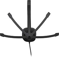 Logitech H151 Wired Headset, Analog Stereo Headphones with Rotating Noise-Cancelling Microphone, 3.5 mm Audio Jack, In-Line Controls, PC/Mac/Laptop/Tablet/Smartphone - Black