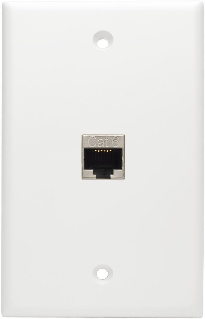 TRIPP LITE N235-001 Cat6/Cat6a Straight-Through Modular In-Line Snap-In RJ45 Coupler