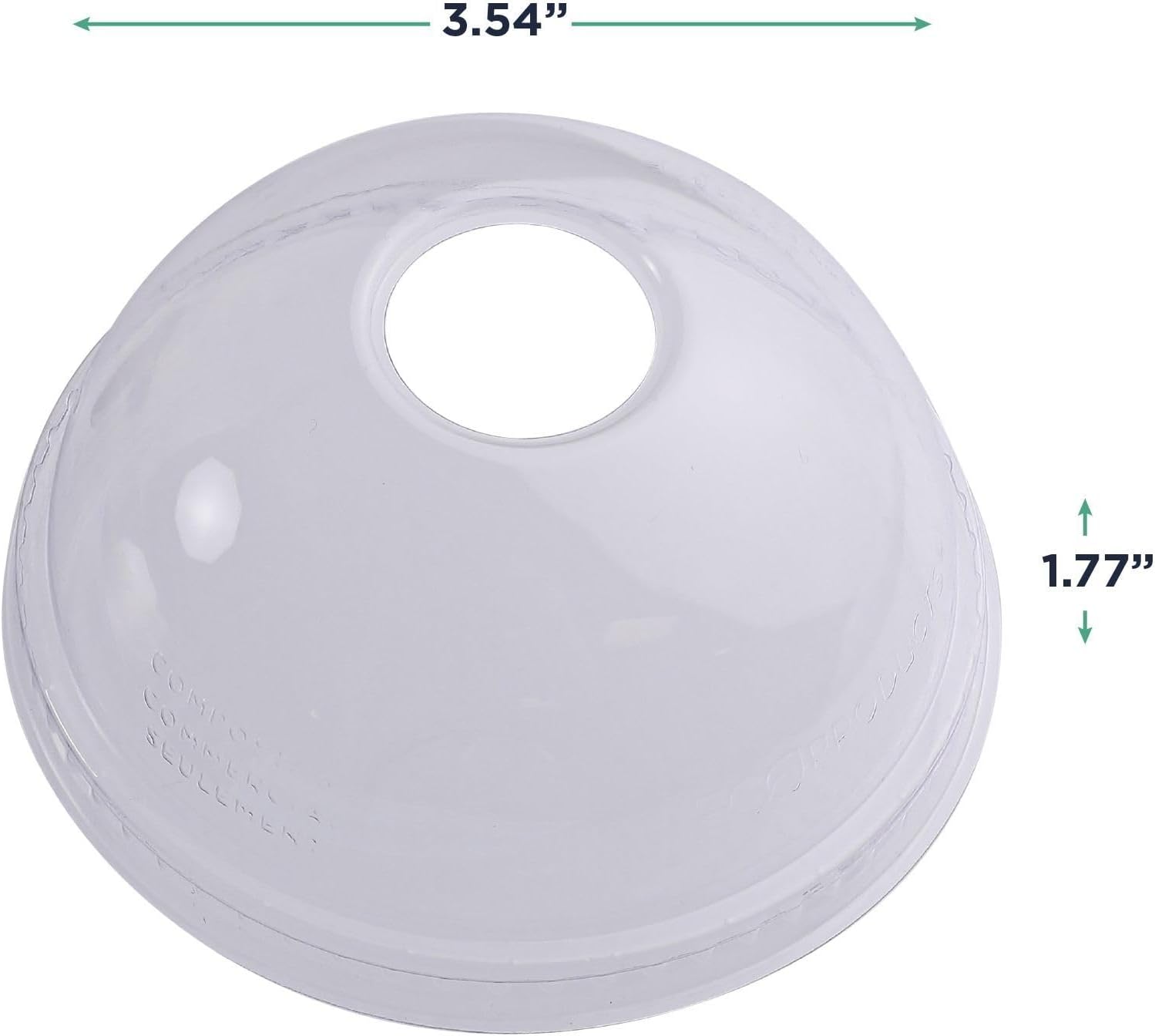 ECO-PRODUCTS GreenStripe Compostable Cold Cup Lids (PLA)