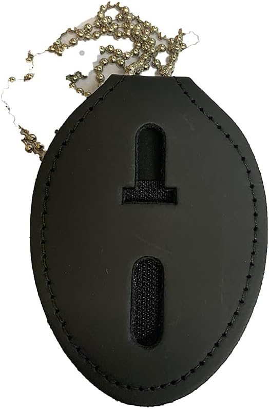 Perfect Fit Universal Oval Badge Clip W/Pocket & Chain - 715-O-PC