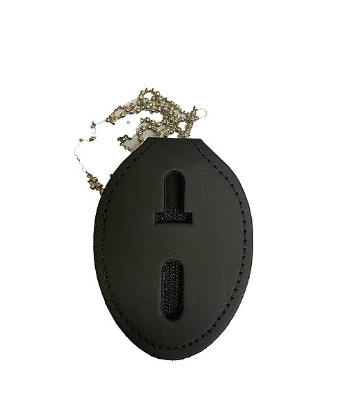 Perfect Fit Universal Oval Badge Clip W/Pocket & Chain - 715-O-PC