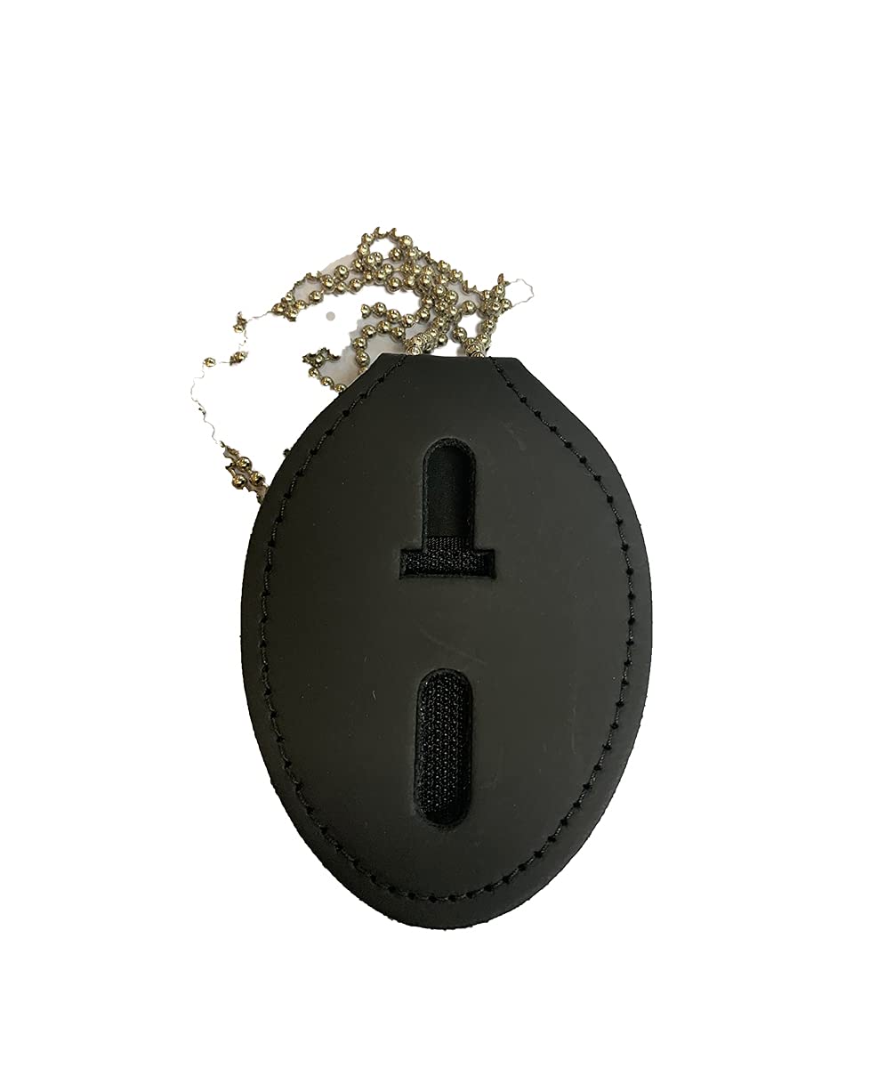 Perfect Fit Universal Oval Badge Clip W/Pocket & Chain - 715-O-PC