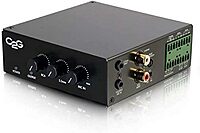 C2G Legrand Audio Amplifier, Black Audio Component Amplifier with Remote Wired Wall Plate Controller, TAA Compliant Amp