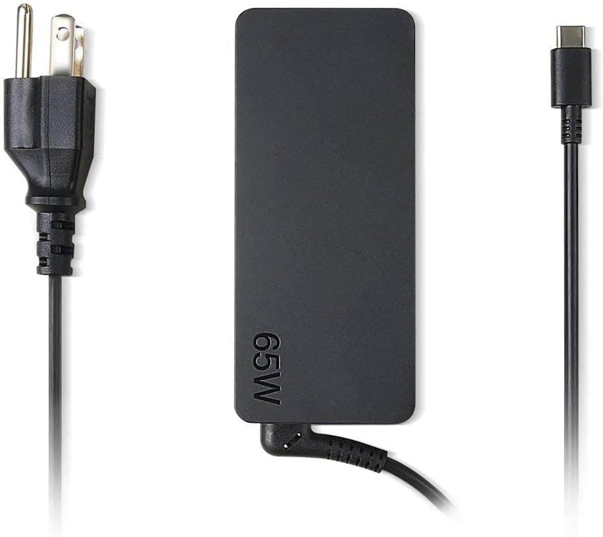 Lenovo USB Type-C 65W AC Adapter, 5.9ft, Black, GX20P92530