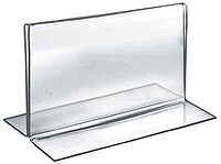 Azar Displays Double-Foot 2-Sided Acrylic Sign Holders
