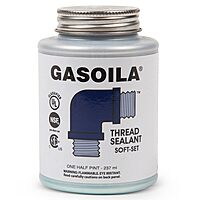 Gasoila Soft-Set Pipe Thread Sealant with PTFE – Non-Hardening Paste for Metal & Plastic
