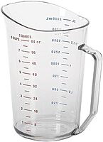 Cambro Camwear Measuring Cup, 2 Quart, Clear