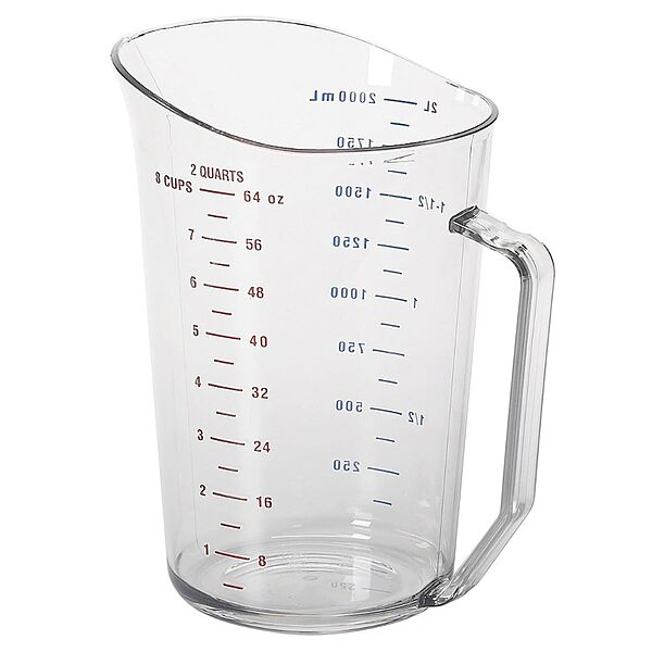 Cambro Camwear Measuring Cup, 2 Quart, Clear