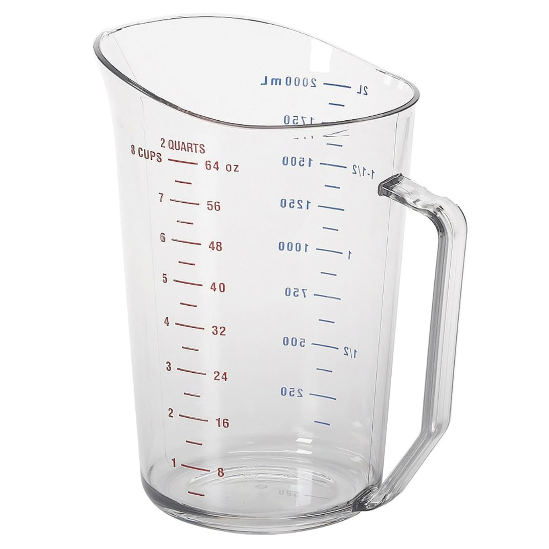 Cambro Camwear Measuring Cup, 2 Quart, Clear