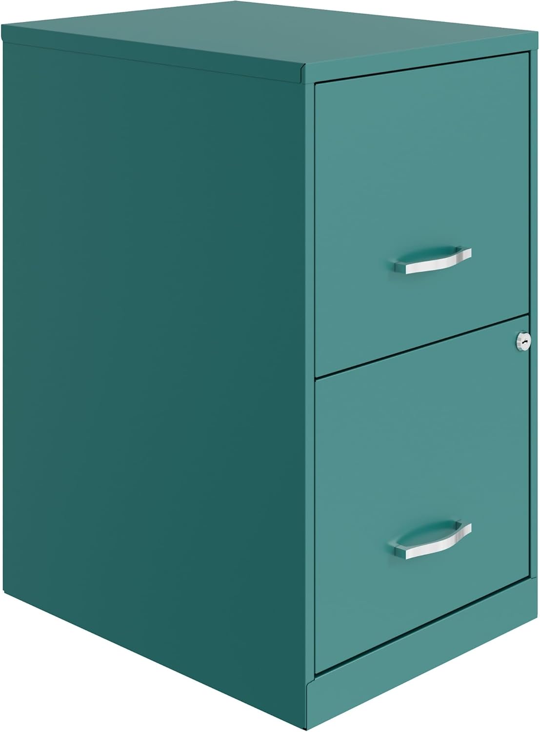 Realspace SOHO Smart 18inD Vertical 2-Drawer File Cabinet, Teal