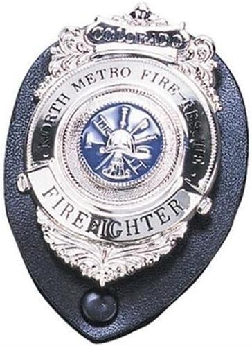 71200-0002 Oval Clip-on Badge Holder, Black