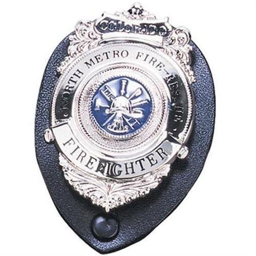 71200-0002 Oval Clip-on Badge Holder, Black