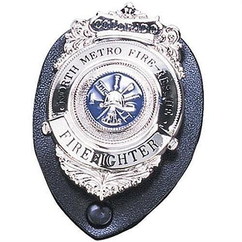71200-0002 Oval Clip-on Badge Holder, Black