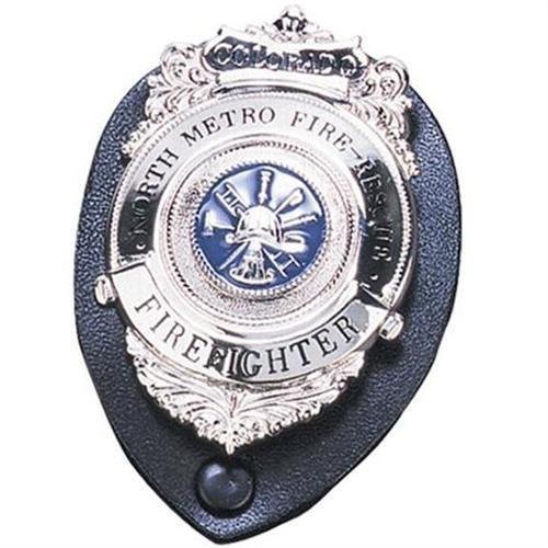 71200-0002 Oval Clip-on Badge Holder, Black