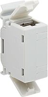 Tripp Lite DIN-Rail Cat6a RJ45 Shielded in-Line Mountable Snap-in Coupler & PoE++, EMI/RFI Shielding, Backwards Compatible