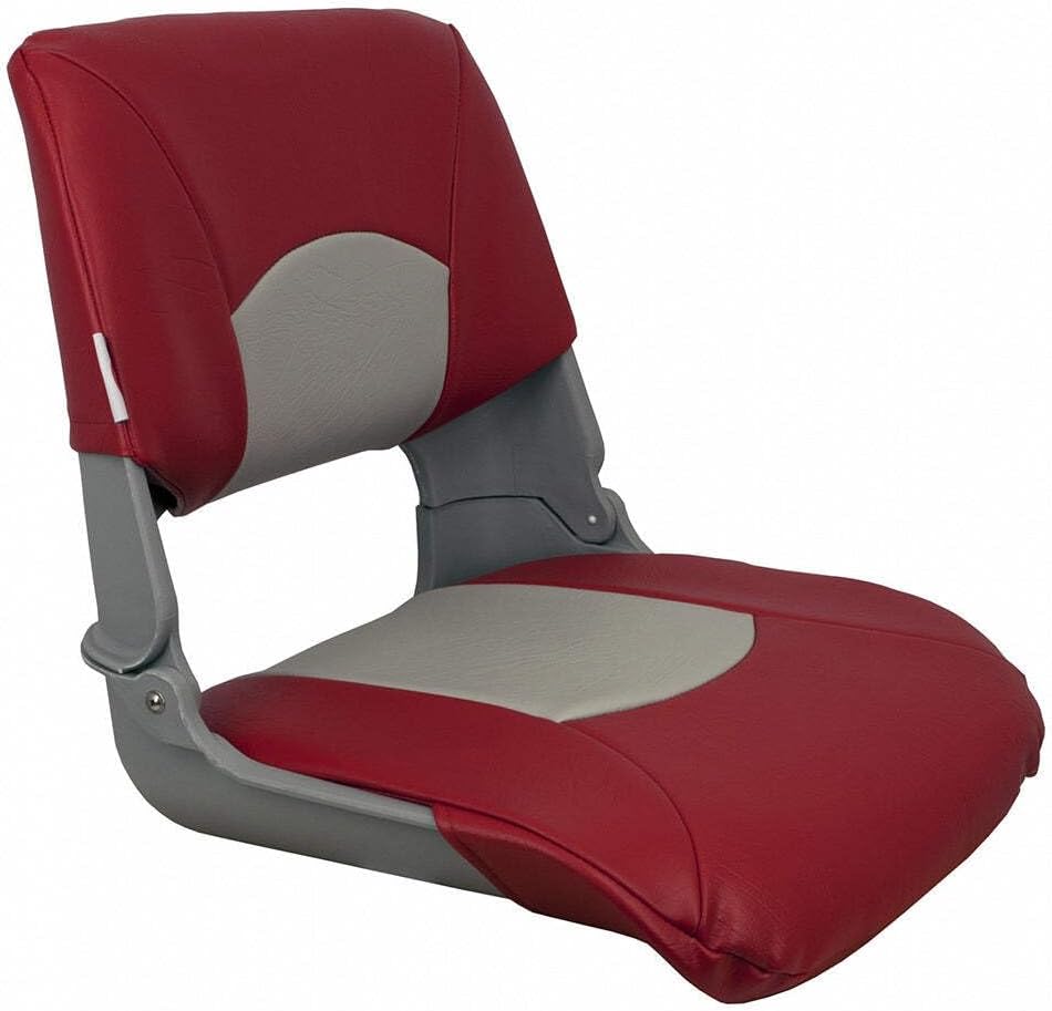 Springfield 1061018 Skipper Folding Seat - Gray/Red