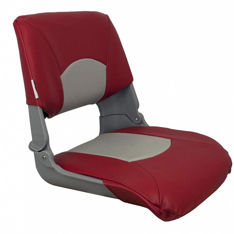 Springfield 1061018 Skipper Folding Seat - Gray/Red