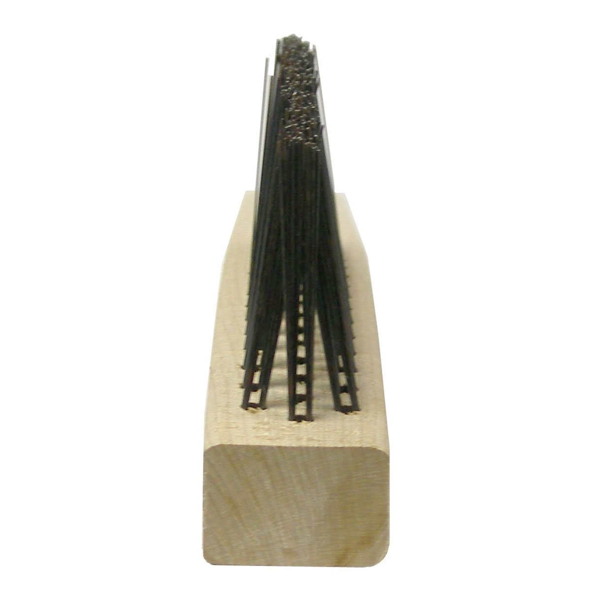Weiler Stainless Steel Hand Wire Brush - 1 1/8 in Width x 13 3/4 in Length - 0.012 in Bristle Dia